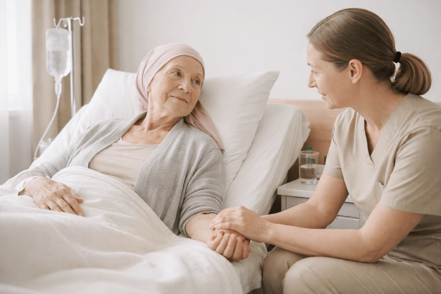 Нюансы ухода за пожилыми людьми с онкологией